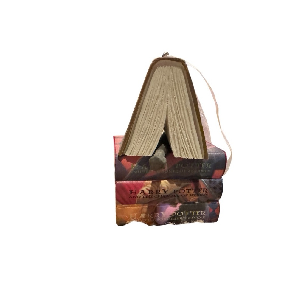 Hallmark Harry Potter Deathly Hallows Book Stack Hanging Christmas Ornament - Picture 4 of 7